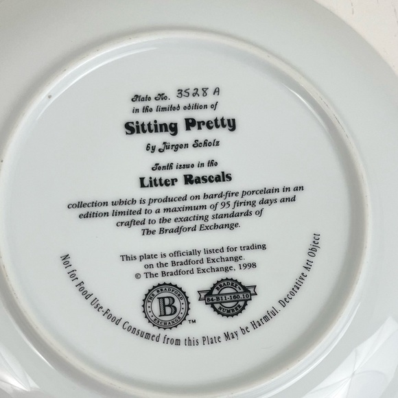 Vintage “Sitting Pretty” Litter Rascals Collectors Plate - Picture 2 of 6
